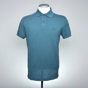 BOSS Hugo Boss Embroidered Logo Pima Cotton Polo Royal Green